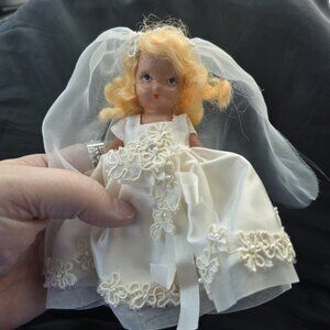 Vintage Nancy Ann Storybook Doll Bisque Bride Doll **READ DESCRIPTION